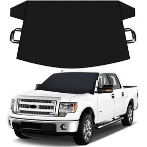 Windshield Cover for Ice and Snow | Durable Oxford Fabric | Windshield Cover for SUV, Sedan, Coupe & Hatchback | Protection from Snow, Ice & Frost | Winter Car Accessories | Medium (69"x42")