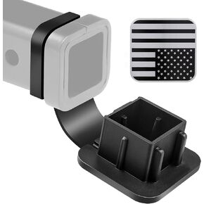 Oyviny American Flag 2 Inch Trailer Hitch Cover, Receiver Tube Hitch Plug for 2" Receivers Class 3 4 5, Rubber Hitch Tube Cover Plug Cap, 2 Inch Tow Hitch Cover Tube Insert