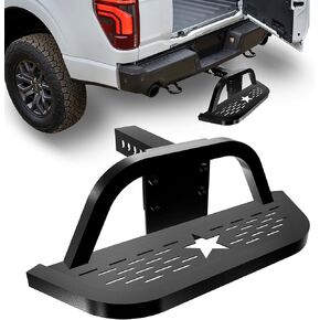 Hitch Step for 2" Hitch Receiver, 8 inch Drop Tow Hitch Step Steel Construction Bumper Protector for Truck/Car/SUV Vehicles 500lbs Maximum Load