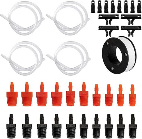 29 Pcs Master Cylinder Bleeder Kit-Brake Bleeder Kit with 22" Hose PTFE Tape Universal Connection Fittings Clips-Brake Master Cylinder Bleeder Kit Replacement for 14151 in Kuwait
