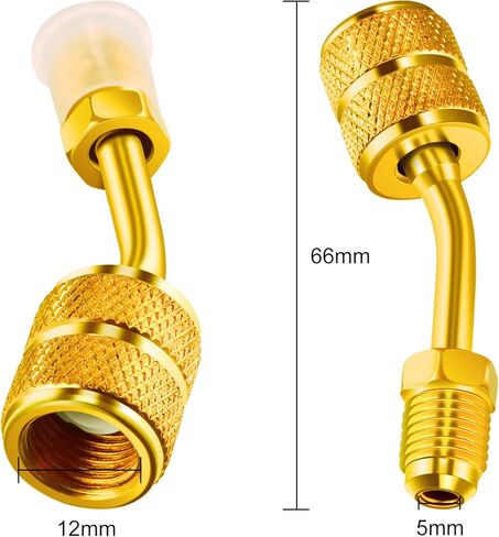 محول Chinco 2 PCS R410A لـ MINI SPLIT SPLICTAGE ADAPTER PATTING مع صيغة كشقة 5/16 بوصة الإناث مقرن سريع إلى 1/4 بوصة من الذك in Saudi Arabia