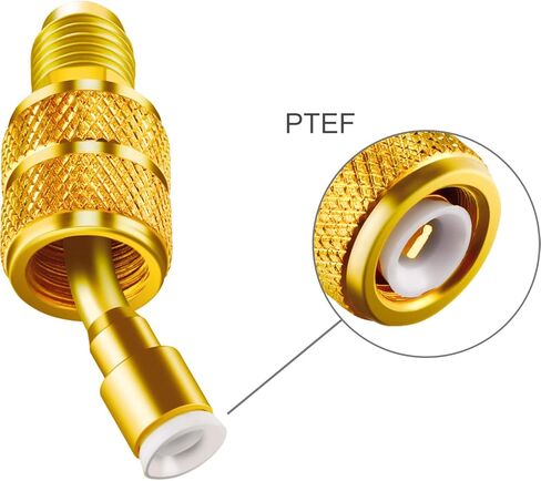 محول Chinco 2 PCS R410A لـ MINI SPLIT SPLICTAGE ADAPTER PATTING مع صيغة كشقة 5/16 بوصة الإناث مقرن سريع إلى 1/4 بوصة من الذك in Saudi Arabia
