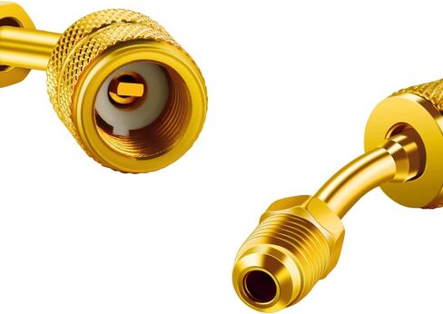 محول Chinco 2 PCS R410A لـ MINI SPLIT SPLICTAGE ADAPTER PATTING مع صيغة كشقة 5/16 بوصة الإناث مقرن سريع إلى 1/4 بوصة من الذك in Saudi Arabia