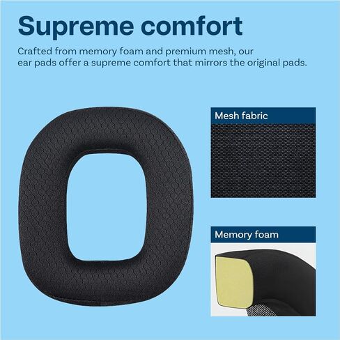Ear Pads Replacement for Logitech G Astro A50 Gen 4 Headset by MMOBIEL – Cooling Gel Ear Pad Cushions - Noise Isolation Earpads Replacement – Black in Kuwait