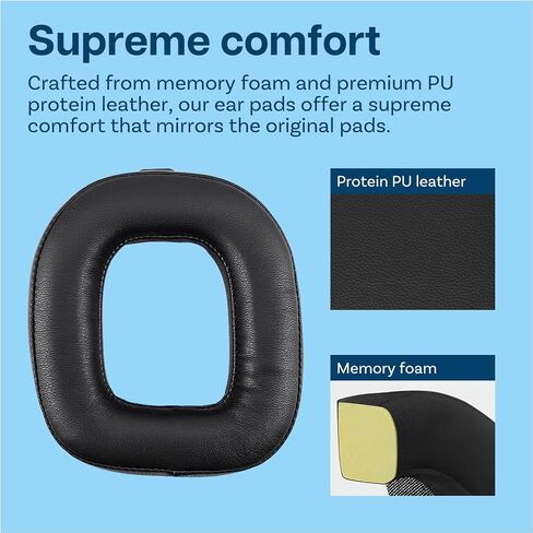 Ear Pads Replacement for Logitech G Astro A50 Gen 4 Headset by MMOBIEL – Cooling Gel Ear Pad Cushions - Noise Isolation Earpads Replacement – Black in Kuwait