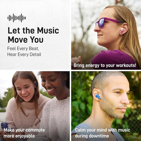 سماعات الأذن اللاسلكية الحقيقية - سماعات الأذن Bluetooth متوافقة مع Apple و Android - حتى 27 ساعة عمر البطارية - ميكروفون مزدوج مع تقليل الضوضاء للمكالمات الواضحة - الأزهار in Kuwait