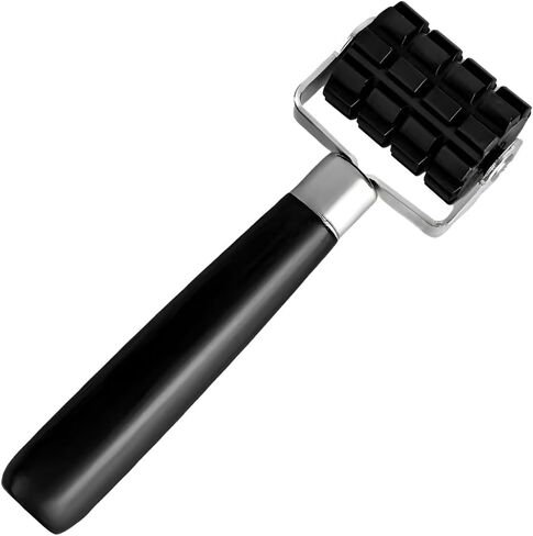 1 PCS Sound Deadening Car Seam Roller, Silicone Car Sound Deadening Application Wheel Roller, Seam Roller Equipped Smooth Handle for Heat Insulation Mat Wallpaper Application (Large Black-1PCS) in Kuwait