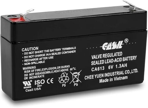 Casil 2 Pack 6v 4ah Battery for Panasonic Lc-R6v4pt, Lc-S416p, LC-R065P in Kuwait