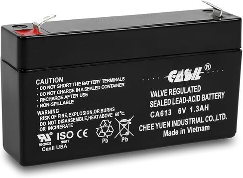 Casil 2 Pack 6v 4ah Battery for Panasonic Lc-R6v4pt, Lc-S416p, LC-R065P in Kuwait