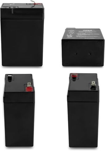 CASIL 2 Pack 6V 4AH بطارية لـ Panasonic LC-R6V4PT ، LC-S416P ، LC-R065P in Kuwait
