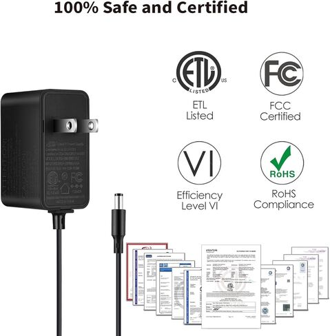 Tonton 9V 1A 5FT/1.5M AC DC 100V-240V Power Supply Adapter Cord for Arduino UNO R3 MEGA 2560 1280, Wall Charger Replacement for Arduino CCTV, Elegoo, IEIK UNO R3，US Plug White in Kuwait