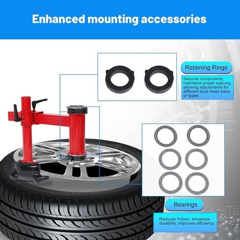 EASYBERG Manual Tire Changer Duck Head Adapter Kit with Centering Cone and Bearing Fit for 4"-21" Car Tires in Saudi Arabia