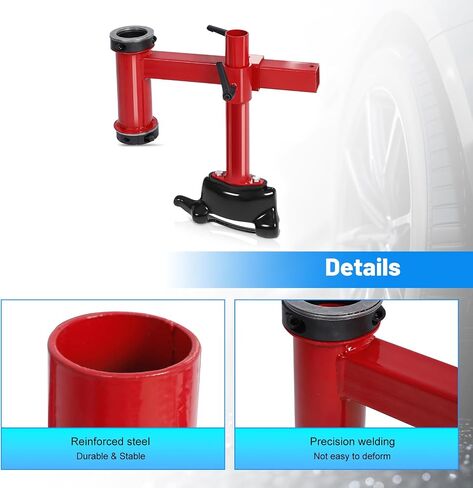 EASYBERG Manual Tire Changer Duck Head Adapter Kit with Centering Cone and Bearing Fit for 4"-21" Car Tires in Saudi Arabia