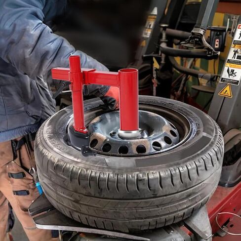 EASYBERG Manual Tire Changer Duck Head Adapter Kit with Centering Cone and Bearing Fit for 4"-21" Car Tires in Saudi Arabia