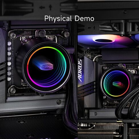 PCCooler CPS DA240 ARGB AIO CILLER COWNER ، 240 مم بارد وحدة المعالجة المركزية مع مراوح ARGB مزدوجة ، سرعة مضخة عالية الأداء 3000 دورة في الدقيقة ، وفعالية 240 مم AIO مبرد لألعاب الكمبيوتر الأبيض in Kuwait