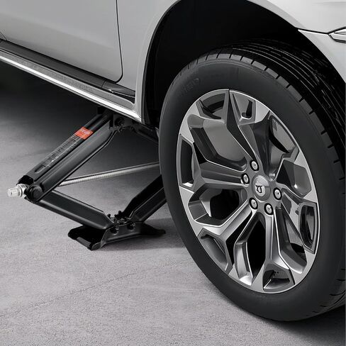 VEVOR 5000 lbs RV Scissor Jacks, 4-23.4 in RV Stabilizer Leveling Scissor Jacks, Set of 4, Heavy Duty Stabilizer Jack with Crank Handle, Socket and Bubble Levels, Not Easily Bent or Deformed in Saudi Arabia