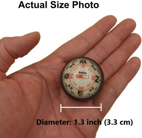KanPas Dashboard Compass Ball with Double Dials for Cars Boats in Kuwait