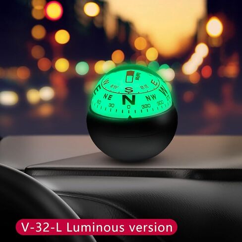KanPas Dashboard Compass Ball with Double Dials for Cars Boats in Kuwait