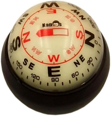 KanPas Dashboard Compass Ball with Double Dials for Cars Boats in Kuwait