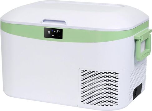 Car Refrigerator Portable Car Fridge 12V Refrigerator 23 Quart (22 Liter) Freezer Compressor Cooler 12V/24V DC 110～240 V AC for Outdoor Camping Travel Home Use -18℃~+15℃ (Blue) in Saudi Arabia