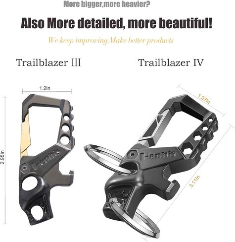 Hephis Skull Heavy Duty Key Chain,Car Emergency Escape Tool, Seat belt Cutter,Bottle Opener,Carabiner Car Key Chains in Saudi Arabia
