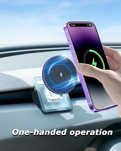 Phone Mount for Tesla Model 3 Highland 2024 2025, Magnetic Phone Holder for Tesla Model 3 Accessories 2024 2025, Easy Installation for MagSafe, Compatible with iPhone 16 15 14 13 12 Series in Saudi Arabia