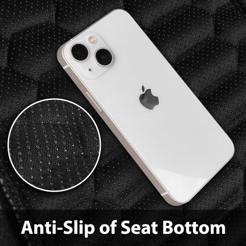 CAR PASS 3D Foam Faux Leather Car Seat Covers Full Set, Grey Breathable PU Leather Seat Covers for Cars, Luxury Universal Fit for SUVs Vans Sedan Truck Automotive, Armrest Airbag Compatible, All Gray in Saudi Arabia