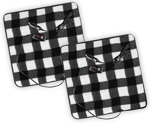 ZONETECH Black Warming Pad Cozy Warmth in Cold Weather, Perfectly Sized for Comfort and Portability for Pets in Kuwait