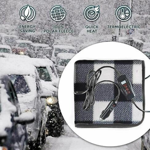 ZONETECH Black Warming Pad Cozy Warmth in Cold Weather, Perfectly Sized for Comfort and Portability for Pets in Kuwait