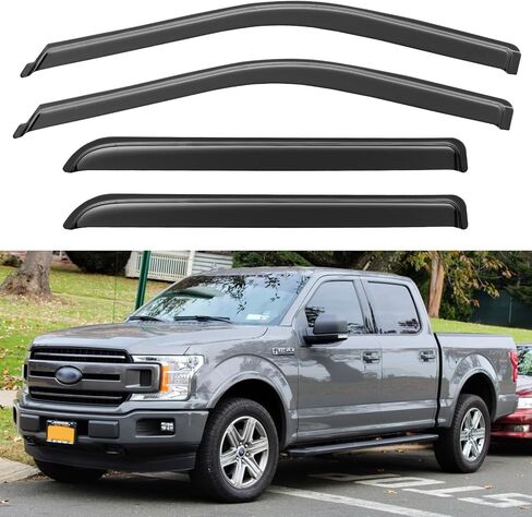 Window Visors Rain Guards for 1997-2003 Chevy Malibu, Out-Channel Window Vent Wind Deflectors Visors Shades for 1997 1998 1999 Oldsmobile Cutlass Sedan in Kuwait