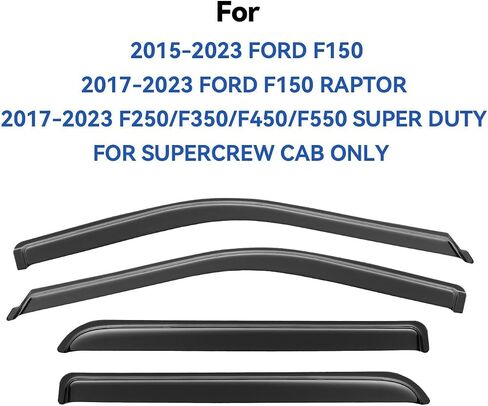 Window Visors Rain Guards for 1997-2003 Chevy Malibu, Out-Channel Window Vent Wind Deflectors Visors Shades for 1997 1998 1999 Oldsmobile Cutlass Sedan in Kuwait