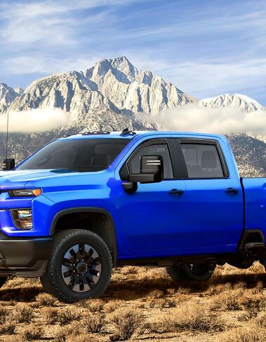 حراس المطر في القناة يناسبون تشيفي سيلفرادو/GMC Sierra 1500 2019-2025 Crew Cab Extra Window Windows Depants Days Valsors Agensive Car Accessories Fongors Rain Guards -4 PCs in Kuwait