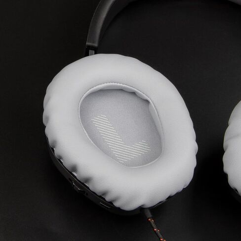 SOULWIT Professional Replacement Earpads Cushions for JBL Quantum 100/100X/100P/100M2 (Q100/Q100X/Q100P/Q100M2), Quantum 350 (Q350) Headphones, Ear Pads with Softer Protein Leather - Titanium in Kuwait
