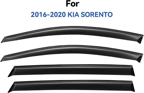 Window Visors Rain Guards for 1997-2003 Chevy Malibu, Out-Channel Window Vent Wind Deflectors Visors Shades for 1997 1998 1999 Oldsmobile Cutlass Sedan in Kuwait