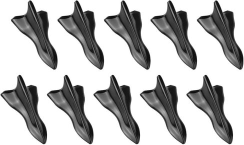 RULLINE 10pcs/Set Diffuser Shark Fin Kit Compatible with Spoiler Roof Wing Air Vortex Generator Black in Kuwait