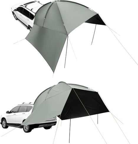 VEVOR Versatility Camping Tent - Moonshade Awning Auto Canopy with UV50+ Protection & PU3000mm Water Resistance, Ideal for Truck Bed, SUV, RV, Van, and Trailer Overlanding Gear, Tear-Resistant in Saudi Arabia