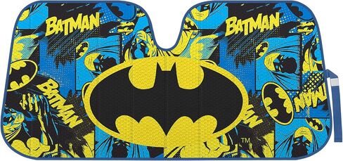 BDK New Superman 2022 Windshield Sunshade for Car Truck & SUV - Folding Car Sun Shade for Front Window, Auto Sun Visor Heat Protection, Sunscreen Blocks UV Rays and Keeps Vehicle Cool (58 x 27 Inch) in Saudi Arabia
