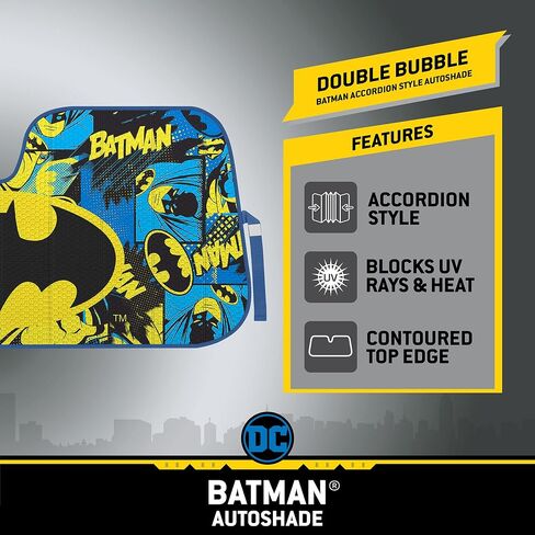 BDK New Superman 2022 Windshield Sunshade for Car Truck & SUV - Folding Car Sun Shade for Front Window, Auto Sun Visor Heat Protection, Sunscreen Blocks UV Rays and Keeps Vehicle Cool (58 x 27 Inch) in Saudi Arabia