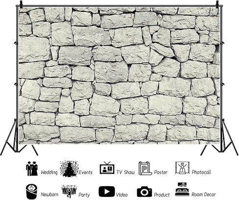 Baocicco 12x8ft Retro Rock Stone Wall Photography Background Italy European Small Town House Wall Backdrops for Photoshoot Birthday Baby Shower Infant Kids Girlfriend Couples Portrait Studio Video in Saudi Arabia