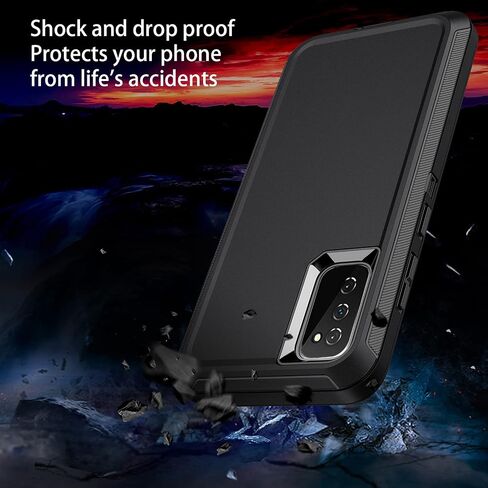 for Galaxy S20 FE 5g Case,Shockproof Dropproof Dustproof 3-Layer Full Body Protection Rugged Heavy Duty High Impact Hard Cover Case for Galaxy S20 FE 6.5 inch,Turquoise in Kuwait