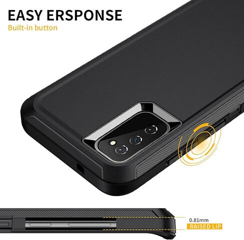 for Galaxy S20 FE 5g Case,Shockproof Dropproof Dustproof 3-Layer Full Body Protection Rugged Heavy Duty High Impact Hard Cover Case for Galaxy S20 FE 6.5 inch,Turquoise in Kuwait