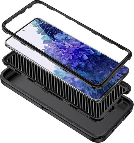 for Galaxy S20 FE 5g Case,Shockproof Dropproof Dustproof 3-Layer Full Body Protection Rugged Heavy Duty High Impact Hard Cover Case for Galaxy S20 FE 6.5 inch,Turquoise in Kuwait