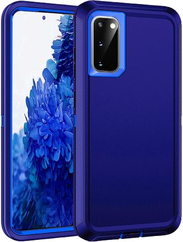 for Galaxy S20 FE 5g Case,Shockproof Dropproof Dustproof 3-Layer Full Body Protection Rugged Heavy Duty High Impact Hard Cover Case for Galaxy S20 FE 6.5 inch,Turquoise in Kuwait