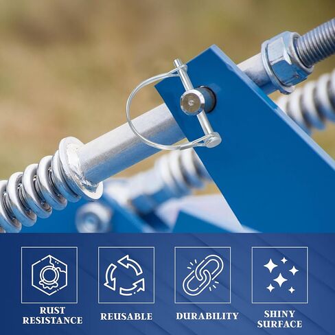 حزمة من 10 مقطورة دبوس-2-3/4 "× 1/4" (L x W)-يضم دبابيس PTO ، دبابيس القفل ، دبابيس عوائق المقطورة ، ودبابيس قفل العمود لمقطورات المزرعة ، القطر ، معدات العشب ومراتها in Kuwait