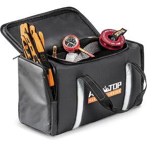 ALL-TOP Recovery Pack Extreme 11in1: Water-Resist Offroad Gear Bag with Recovery Strap Kit(3), Damper, 2 Soft Shackles, SK Hitch Mount, Forged Pulley, Deflator & Gloves