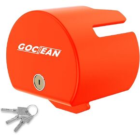 Trailer Lock, Heavy Duty Anti-Theft RV Trailer Hitch Lock with 3 Keys, High Strength Steel Coupler Lock for 2-5/16, 2, 1-7/8 Inch Couplers, Ideal for Tow, Boats, Trucks and RV (Black)