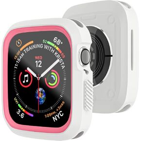 D & K Exclusives Compatible with Apple Watch 45mm Case, Shockproof Bumper Case Durable Protective Flexible iWatch Series 9 8 7 Cover for Women Men Kids GPS Smartwatch, Black, Grey in Saudi Arabia