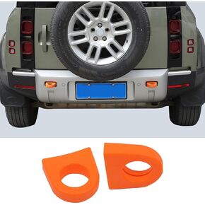 Bumper Tow Hook Covers Compatible with Land Rover Defender 2020-2025Car Rear Bumpers Tow Hook Protector,Rubber Tow Hook Covers Protect,Car Accessories Adds Cushioned Grip to Tow Strap (Black)