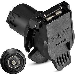 Oyviny OEM Style Replacement USCAR to RV 7 Way Trailer Plug Adapter, Twist Lock Design USCAR to 7-Way RV Blade Socket for Chevy, Ford, GMC and Nissan, Factory 7 Pin and Tow Package Required