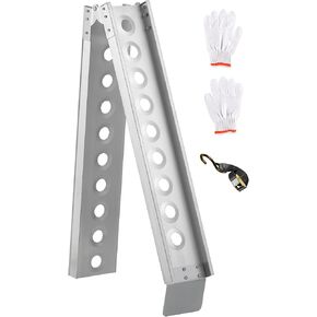 دراجة منحدر 1PC شاحنة منحدر 440 رطل 77*7 "منحدر تحميل ATV لشاحنات بيك آب العشب جزازة دراجة نارية سقيفة مقطورة منحدر للسيارة لذيذ عربة الدراجات الترابية إكسسوارات الخريجين المحمولة مع حزام